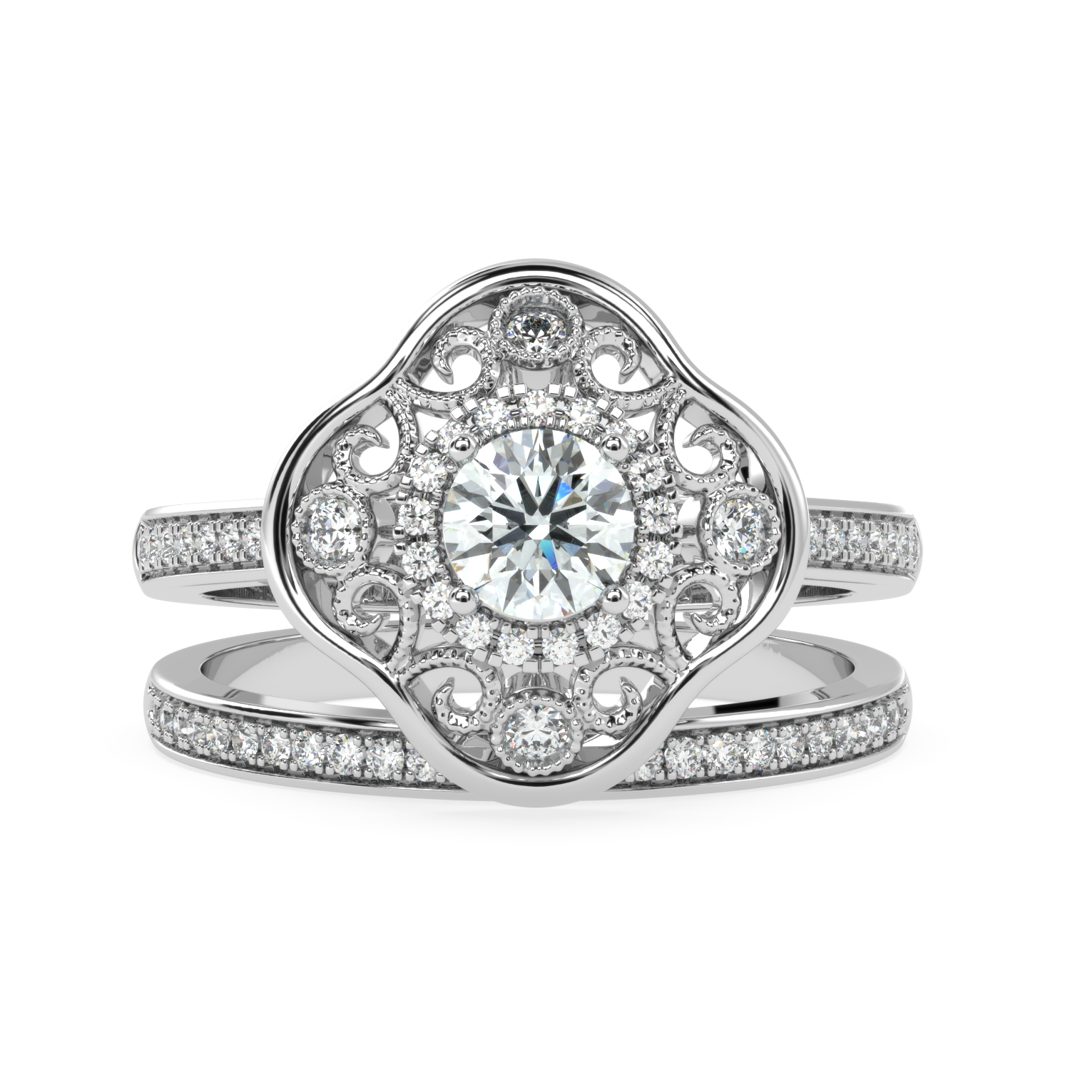 Buy 0.63Ct Vintage Natural Diamond Ring in |  SolitaireKart